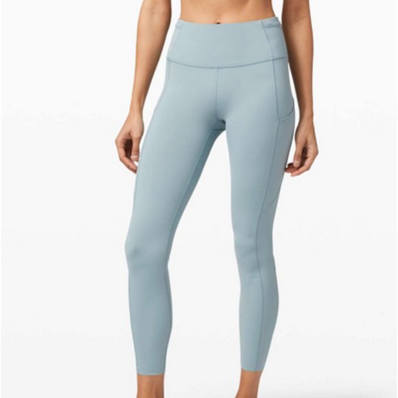 Lululemon Fast and Free Tight 25" - Blue Cast - Picture 1 of 7